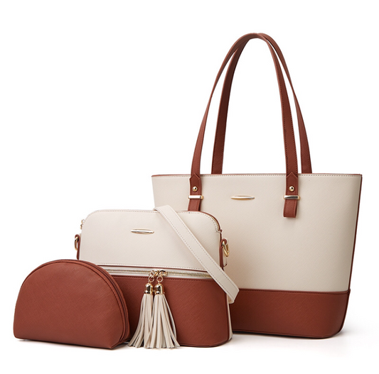 Nova Luxe 3-in-1 Leather Bag Set